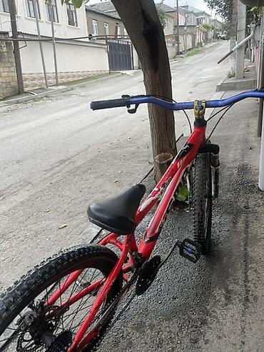 velosiped 20 lük: Qırmızı rəngli dağ velosipedi - Gücləndirilmiş alüminium tipli — 1