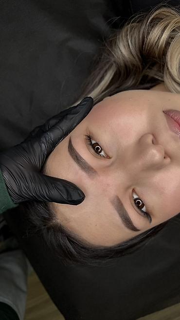 Перманентный макияж: Профессиональный перманентный макияж бровей (пудровое/теневое — 1