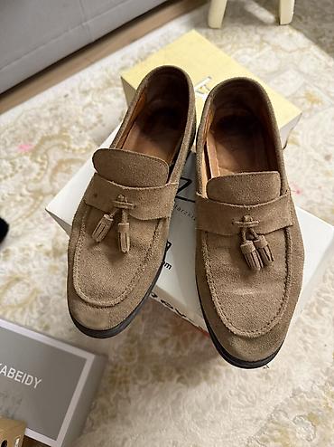 мокасины мужские: Мужские ботинки, 43, Zara, Б/у, цвет - Коричневый, Самовывоз — 2