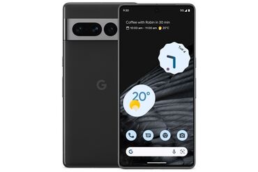 gogle pixel: Google Pixel 7 Pro, Колдонулган, 128 ГБ, түсү - Кара, 1 SIM, eSIM