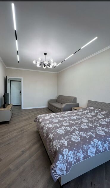 эмарк жибек жолу: 1 комната, 54 м², 108 серия, 7 этаж, Дизайнерский ремонт