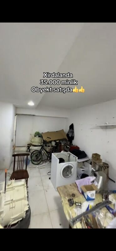 Kommersiya daşınmaz əmlakının satışı: Xırdalanda obyekt satılır.27.3kv.Hal hazirda arendiya verilib.sanitar — 8