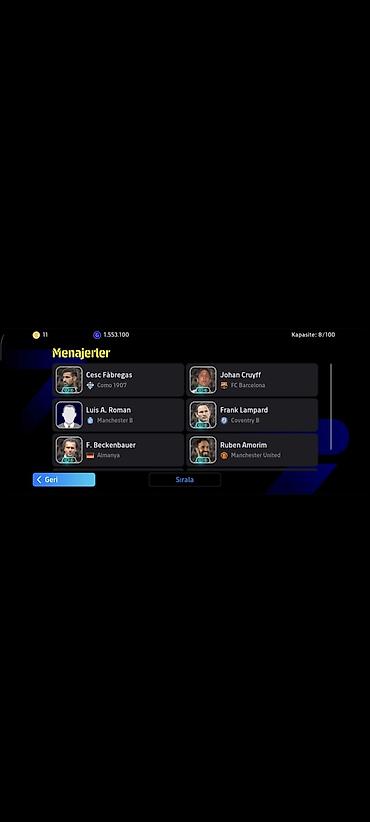 Искусство и коллекционирование: EFootball oyun hesabı – güclü heyət və menecerlər - Oyun: eFootball - — 2