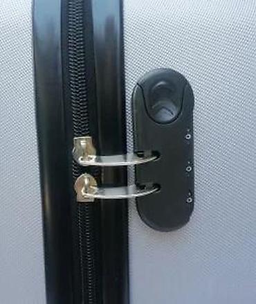 Putni koferi i torbe: Tvrdi ručni kofer na točkiće – srebrni - Materijal: čvrsta — 19