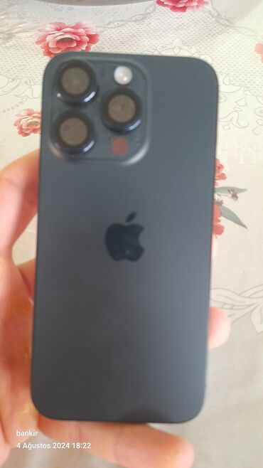 ayfon 8 pulus: IPhone 15 Pro, 256 GB, Deep Purple, Face ID, Zəmanət