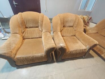 Divan və kreslo dəstləri: Divan, 2 kreslo, Açılmayan — 3