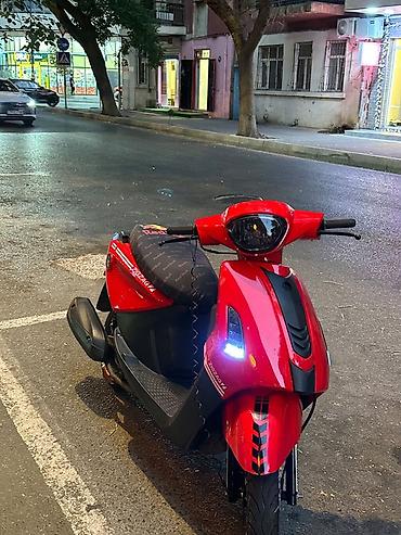 zigzag one 50cc blue: Qırmızı rəngli şəhər skuterı – ZIG ZAG dizaynlı - Rəng: parlaq — 2