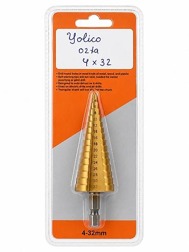 dəsti: Yolka pilləli qazma ucu – 4–32 mm - Ölçü aralığı: 4 mm-dən 32 mm-ə — 1