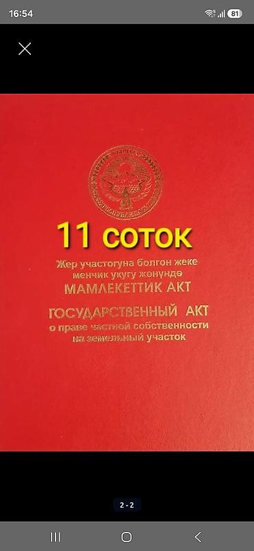 11 соток, Курулуш, Кызыл китеп