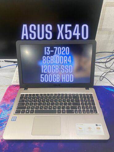 Ноутбуки и нетбуки: Ноутбук, Asus, 8 ГБ ОЗУ, Intel Core i3, 15.6 ", Б/у, Для работы, учебы, память HDD + SSD