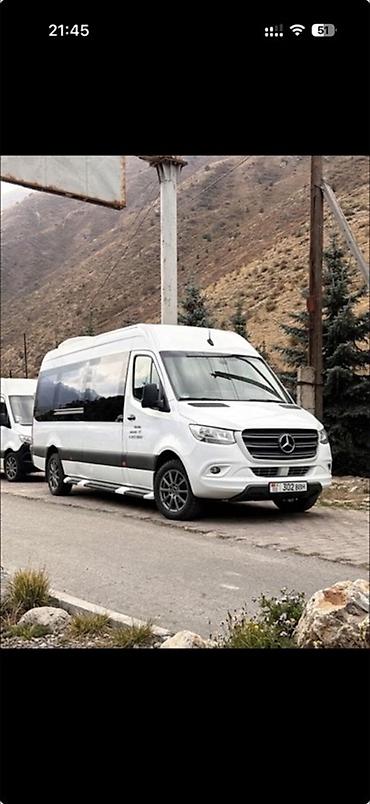 Mercedes‑Benz Sprinter пассажирский микроавтобус (белый) - Длинная at lalafo.kg Mercedes‑Benz Sprinter пассажирский микроавтобус (белый) - Длинная