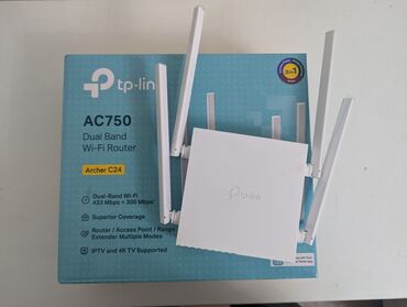 Модемы и сетевое оборудование: Tp-link AC750 Archer C24. Двухдиапазонный WiFi роутер (2.4G и 5G)