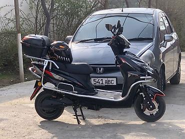 Скутеры: Скутер Skillmax, черный, с богатым комплектом освещения и туристским — 10