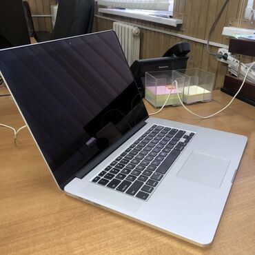 мак х: Ноутбук, Apple, 16 ГБ ОЭТ, Intel Core i7, 15.4 ", Колдонулган, Жумуш, окуу үчүн, эс тутум SSD