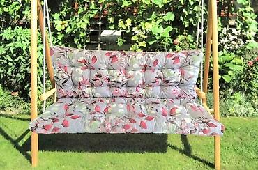 Jastuci: Jastuci za dvorišnu ljuljašku – trosed - Udobni, debeli jastuci sa — 24