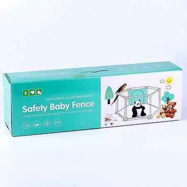 Podloge za igru: Sestougaona ogradica za bebe Dostupne boje : siva, plava i roze — 6