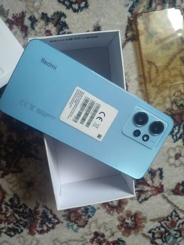 swift 1: Redmi, Redmi Note 12, Колдонулган, 128 ГБ, түсү - Көгүлтүр, 1 SIM, 2 SIM, eSIM