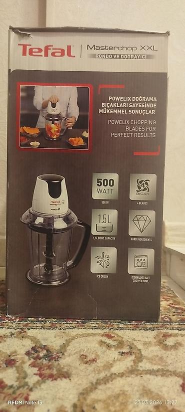 tefal blender: Tefal Masterchop XXL – Rondo və doğrayıcı - Güc: 500 W - Bıçaqlar — 2