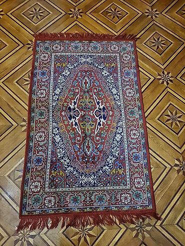 Текстиль: Qedimi GDR xalça dest pokrivar Tam ideal 2 orta 1 ed boyuk — 5