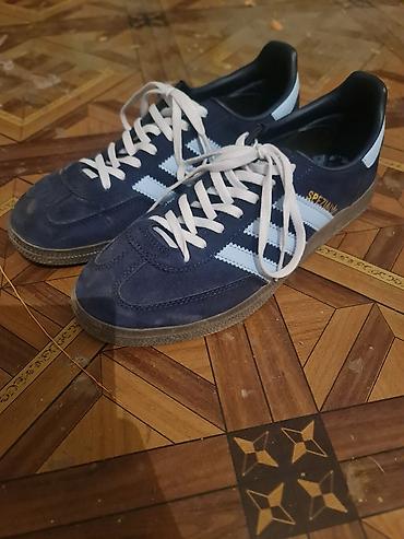 бек абад: Мужские кроссовки, 40.5, Adidas, Б/у, цвет - Синий, Бесплатная доставка — 1