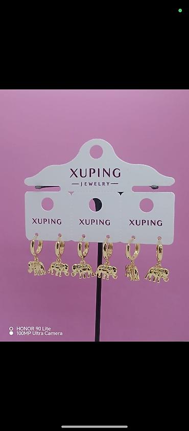 xuping sırğalar: Xuping Jewelry markalı qadın sırğaları – qızılı rəngdə, müxtəlif — 5