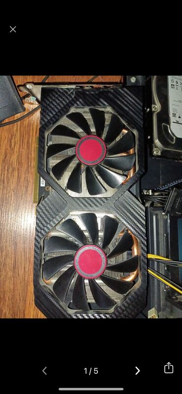 Videokartlar: Videokart AMD Radeon RX 580, 8 GB video cards, İşlənmiş