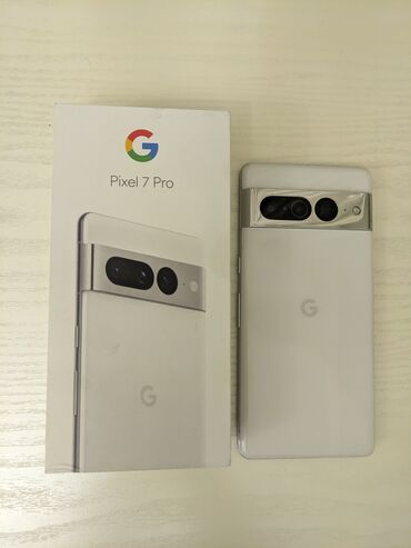 мобильные телефоны сенсорные: Google Pixel 7 Pro, 128 ГБ, цвет - Белый, 2 SIM