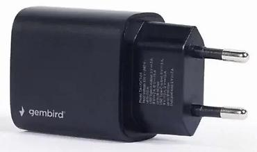 Adapteri i punjači za laptop: Gembird mrežni punjač sa 2 izlaza – USB-A i USB-C - Kompaktni zidni — 3