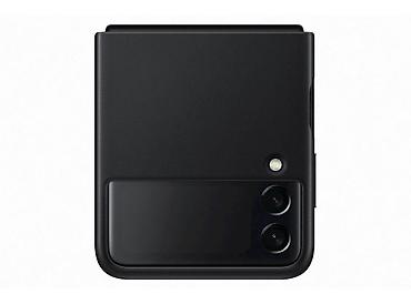 telefon uzlukleri: №: 14907 Məhsulun adı: Çexol Samsung Z Flip 3 Leather Cover Black üçün — 2