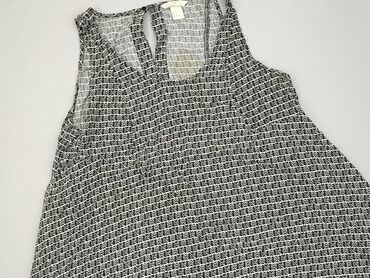 czarne bluzki bez pleców: Tunika, H&M, XL, stan - Dobry