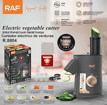 dusbere kesen aparat: RAF R.8804 elektrikli tərəvəz doğrayıcı - Güc: 700W - 8-in-1 — 1