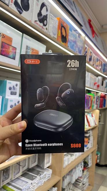 hoco eq34 plus: BYZ S608 — открытые Bluetooth-наушники с заушным креплением и зарядным — 2