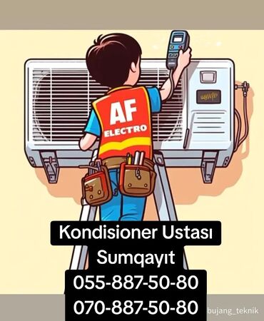 it sekili: Kondisioner Ustası. Quraşdırılma,Təmir,Qaz