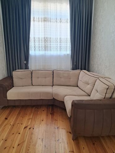 Ev üçün digər mebel: Künc divan, Açılmayan, Bazasız, Parça, Çatdırılma yoxdur