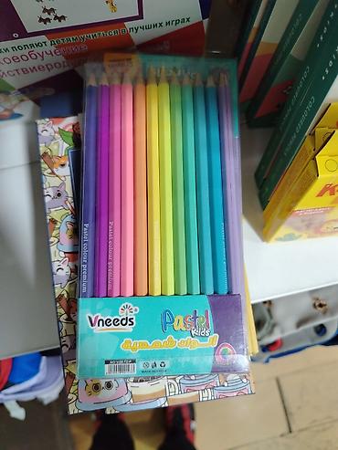 раскраска дисней: Набор пастельных цветных карандашей Vneeds Pastel Kids. - Количество — 1
