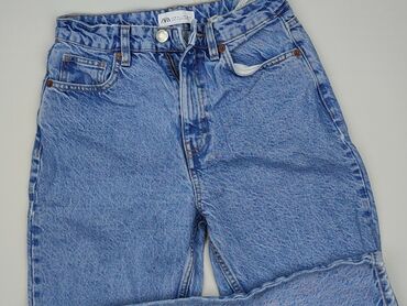 szerokie spodnie jeansowe zara: Zara, Jeansy damskie, rozmiar S