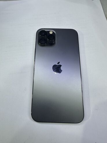 Apple iPhone: IPhone 12 Pro, Б/у, 128 ГБ, Черный, Зарядное устройство, Защитное стекло, Чехол, 80 %