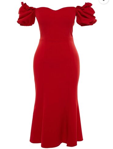 Женская одежда: Вечернее платье, Миди, M (EU 38)