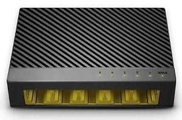 Modemi, ruteri i mrežni uređaji: Mrežni switch 5-portni, kompaktan i tih (fanless) - 5x RJ45 Ethernet — 16