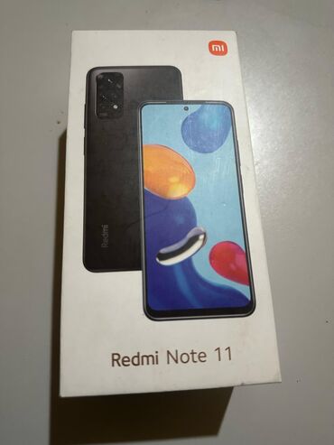 redmi note 11: Redmi, Redmi Note 11, Б/у, 128 ГБ, цвет - Черный, 1 SIM, 2 SIM