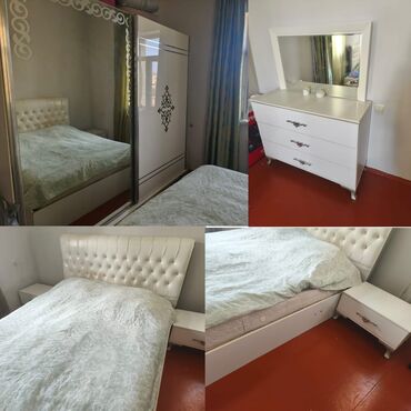 Ev üçün mebel: Yataq dəsti satılır 300₼. Yaxşı vəziyyətdədir. Matrası var.Ünvan