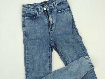 czarne jeansy mom fit: Jeans, Cropp, S (EU 36), condition - Very good