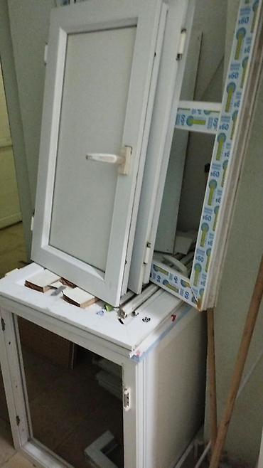 Təmir və tikinti: PVC balkon qapısı və pəncərə sistemi - Material: ağ rəngli PVC profil — 4