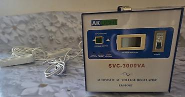 свв 500: AK LIGHT şirkətinin SVC-3000VA modelindən olan avtomatik AC gərginlik — 1