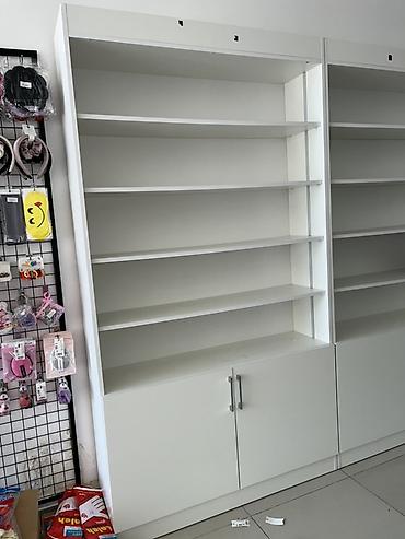 vitrin dolab: Ağ rəngli vitrin rəf sistemi - Modul quruluş: yanyana qoşula bilən — 2