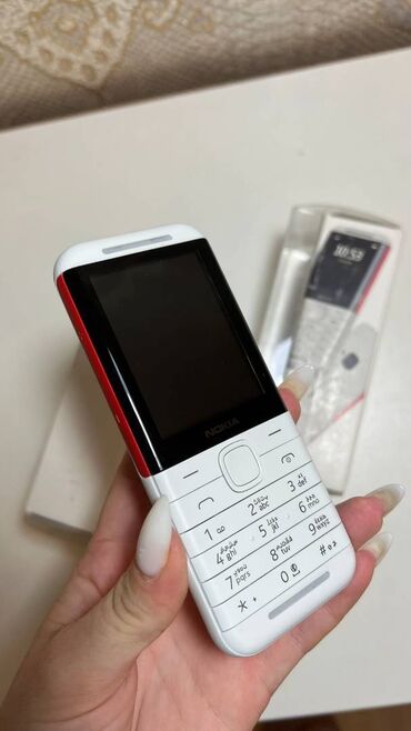 telefon nokia: Nokia 5310, rəng - Ağ, Düyməli, İki sim kartlı, Sənədlərlə