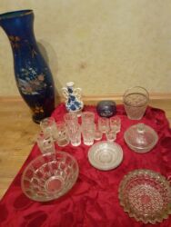servislər: Şüşə və dekor dəsti - Kütləvi şüşədən hazırlanmış müxtəlif qablar
