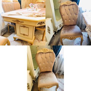 paletlərdən ibarət divan: Qonaq otağı üçün, Yeni, Açılmayan, 6 stul