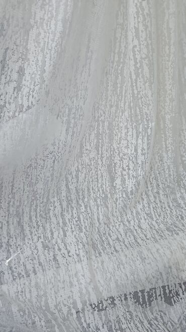 Parçalar: Ağ rəngli dekorativ tül parça dəsti - Yüngül, şəffaf və nəfəsalan — 11