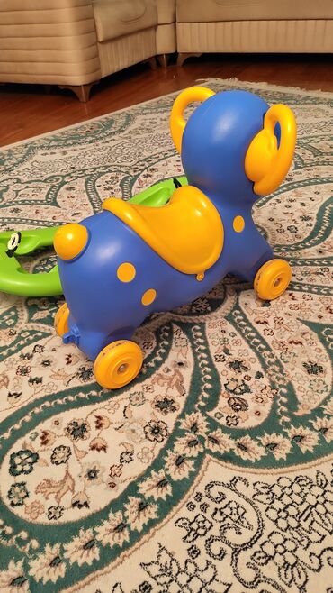 Oyuncaqlar: Качалка детская слоник для малыша до 3 - ёх лет, разъёмная на калёсаж — 5
